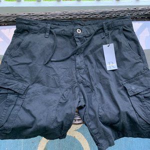 RIJING Men’s  Cargo Shorts Regular Fit Cotton Walk Shorts with Drawstring